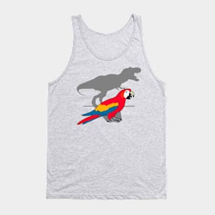 t-rex scarlet macaw Tank Top